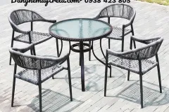 Ghế cafe dây dù khung sắt tại TP.HCM