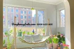 Xích đu đan dây dù cho không gian sống tại TP.HCM