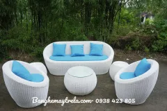 Sofa sò nhựa giả mây phòng khách tại TP.HCM