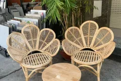 Ghế mây cánh hoa cho phòng khách tại Bình Thạnh, TP.HCM