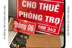 In bảng mica tại Cần Thơ
