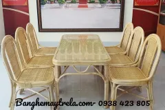Bộ bàn ghế ăn mây tre tại Bình Thạnh, TP.HCM