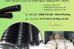 Ống ruột gà lõi thép bọc nhựa PVC phi 38 tại TP Hồ Chí Minh