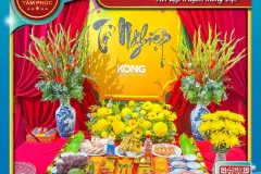 Traditional Offerings for Ancestors in Can Tho, Vietnam