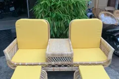 Băng ghế mây 2 chỗ cho spa tại TP.HCM