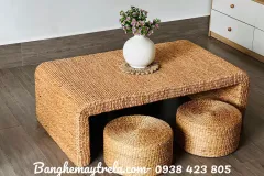 Bàn ghế đôn lục bình cho không gian trà đạo tại TP.HCM