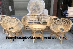 Bộ bàn ghế sen mây tự nhiên tại TP.HCM