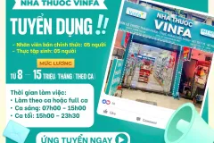 Tuyển nhân viên bán thuốc tại Linh Đàm, Hoàng Mai, Hà Nội