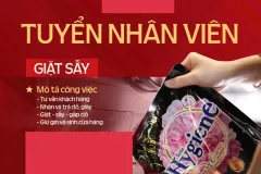 Tuyển nhân viên giặt sấy quần áo tại Q8, TPHCM