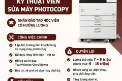 Tuyển KTV sửa máy photocopy tại Bình Dương