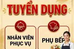Tuyển nhân viên phục vụ, phụ bếp, thu ngân tại Đông Đại, TP.HCM