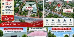 HIẾM – 6.800M² ĐẤT  MẶT TIỀN NGUYỄN VĂN KHẠ, CỦ CHI – CHỈ 140 TỶ