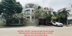 NHÀ ĐẸP - GIÁ TỐT - Cần Bán Căn Biệt Thự Góc Hai Mặt Tiền Đường Số 4, Phường