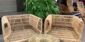 Bàn ghế mây tự nhiên sang trọng tại Bình Thạnh, TP.HCM
