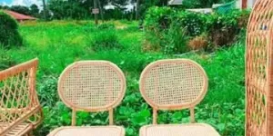 Ghế mây lưới mắt cáo cho không gian ấm áp