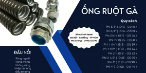 ỐNG RUỘT GÀ LÕI THÉP BỌC NHỰA – BẢO VỆ DÂY CÁP CHẮC CHẮN, LINH HOẠT