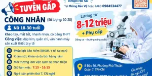 CTY CHỈ PHẨU THUẬT CPT tuyển công nhân nữ